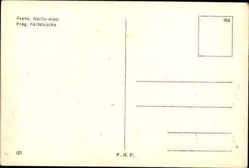 Ak Praha Prag Tschechien, Karluv most, Karlsbrücke