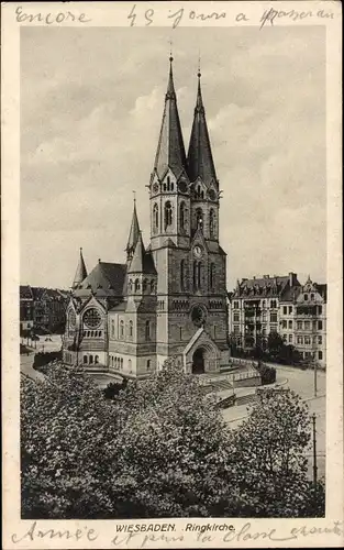 Ak Wiesbaden in Hessen, Ringkirche