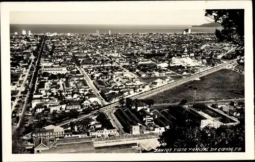 Foto Ak Santos Brasilien, Vista parcial da Cidade