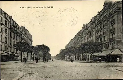 Ak Paris XII, Avenue du Bel Air