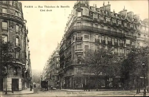 Ak Paris V., Rue Théodore de Banville