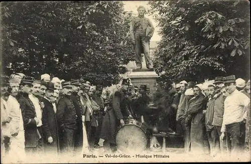 Ak Paris V., Val de Grâce, Musique Militaire