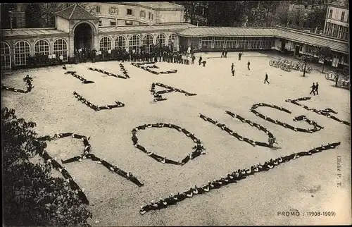 Ak Paris V., École Polytechnique, Vive la Rouge