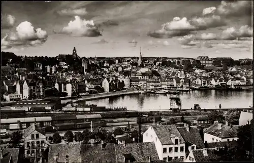 Ak Flensburg in Schleswig Holstein, Panorama