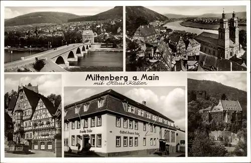 Ak Miltenberg am Main Unterfranken, Gesamtansich,t Gasthof Brauerei Keller