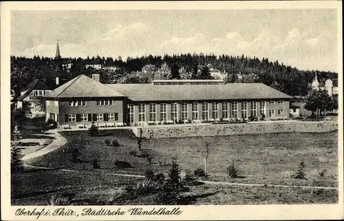 Ak Oberhof im Thüringer Wald, Städtische Wandelhalle