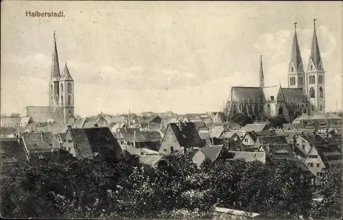 Ak Halberstadt am Harz, Stadtbild