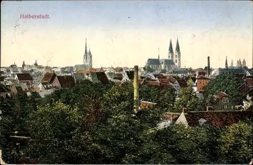 Ak Halberstadt am Harz, Stadtbild