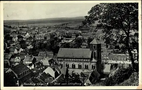Ak Homburg im Saarpfalz Kreis, Blick vom Schlossberg, Kirche