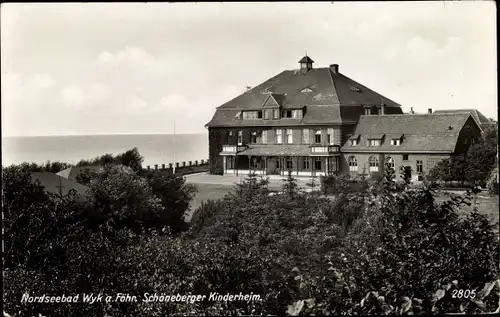 Ak Wyk auf Föhr in Nordfriesland, Schöneberger Kinderheim