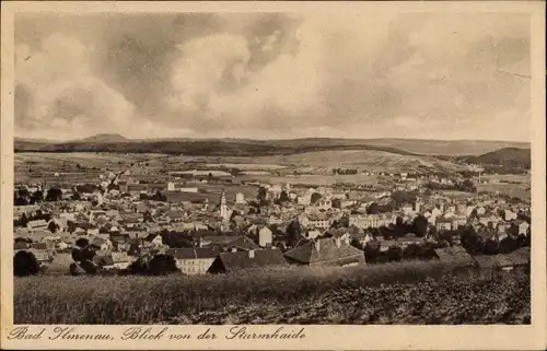 Ak Ilmenau in Thüringen, Totalansicht vom Ort, Blick von der Sturmhaide