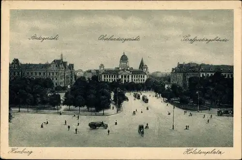 Ak Hamburg, Holstenplatz, Amtsgericht, Oberlandesgericht, Strafjustizgebäude