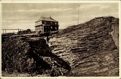 Ak Satzung Marienberg im Erzgebirge, Haus auf dem Hirtstein