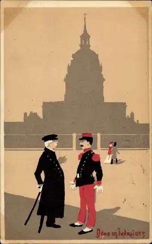 Künstler Ak Paris VII., Dome des Invalides, Invalidendom