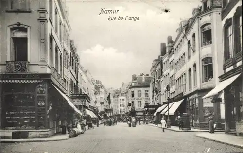 Ak Namur Wallonien, Rue de l'Ange, Straßenpartie in der Stadt