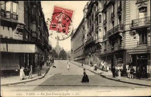 Ak Paris XVIII., Rue Jean Francois Lepine