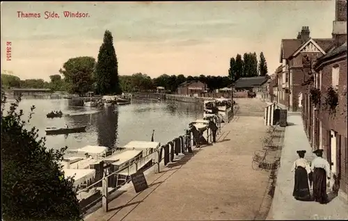 Ak Windsor Berkshire England, Thames Sinde