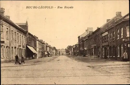 Ak Bourg Leopold Leopoldsburg Flandern Limburg, Rue Royale