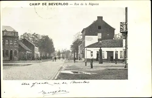 Ak Beverloo Beverlo Beringen Flandern Limburg, Rue de la Regence