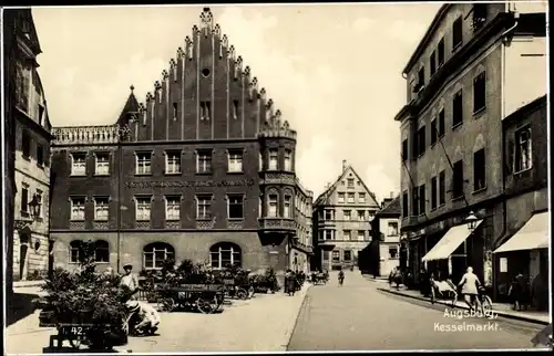 Ak Augsburg in Schwaben, Kesselmarkt