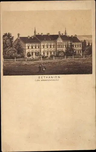 Litho Polczyn Zdrój Bad Polzin Pommern, Bethanien, Joh. Krankenhaus