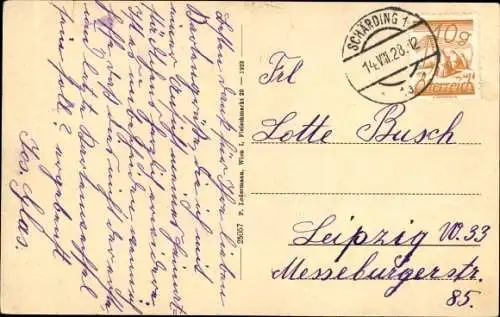 Ak Schärding in Oberösterreich Silberzeile