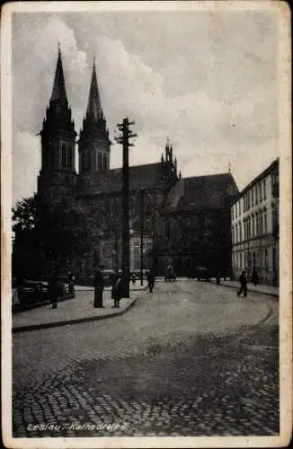 Ak Włocławek Leslau Polen Kathedrale