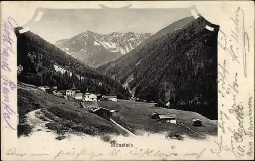 Ak Monstein Kanton Graubünden, Gesamtansicht