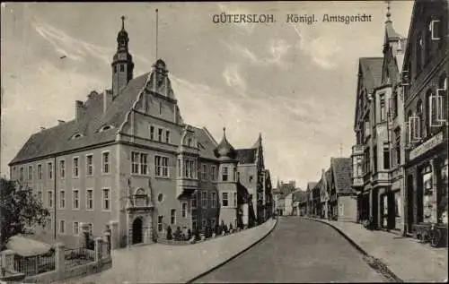 Ak Gütersloh in Westfalen, Königl. Amtsgericht