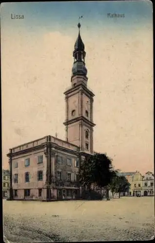 Ak Lissa Leszno Poznań Posen, Rathaus