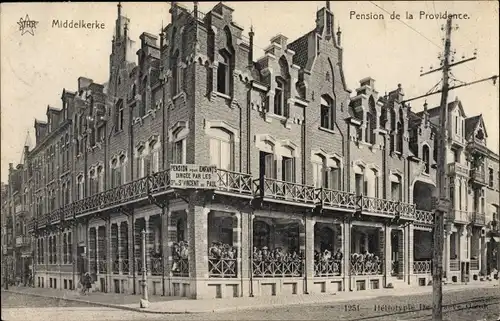 Ak Middelkerke Westflandern, Pension de la Providence