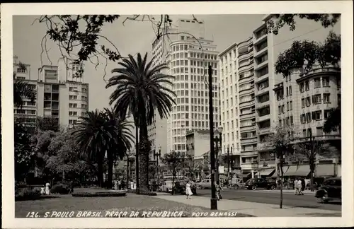 Foto Ak São Paulo Brasilien, Praca da Republica