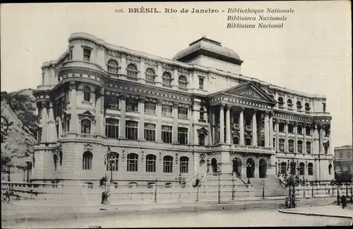 Ak Rio de Janeiro Brasilien, Bibliotheque Nationale