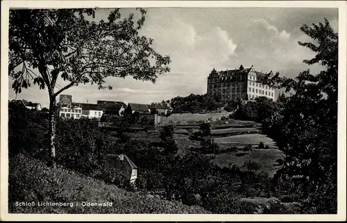 Ak Niedernhausen Fischbachtal im Odenwald, Blick auf Schloss Lichtenberg