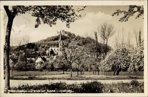 Ak Niedernhausen Fischbachtal im Odenwald, Blick auf Schloss Lichtenberg