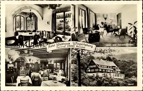 Ak Oberbieber Neuwied am Rhein, Hotel Waldhaus, Wingertsberg