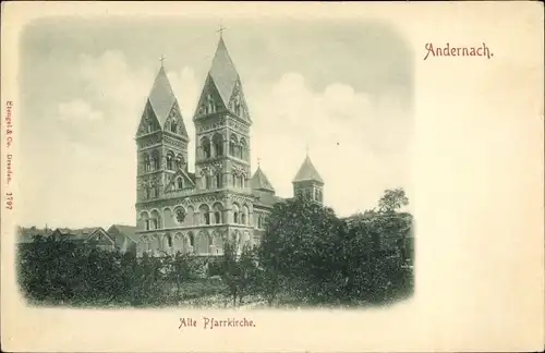 Ak Andernach am Rhein, Alte Pfarrkirche