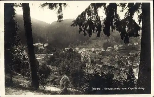 Ak Triberg im Schwarzwald, vom Kapellenberg