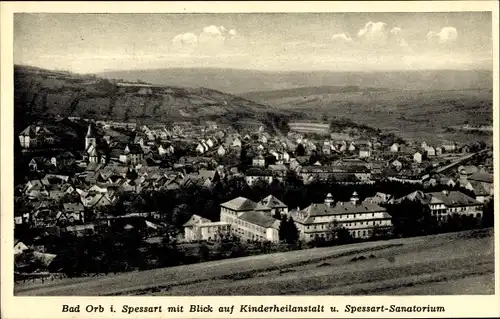 Ak Bad Orb in Hessen, Kinderheilanstalt und Spessart Sanatorium