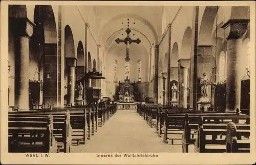Ak Werl in Westfalen, Inneres der Wallfahrtskirche