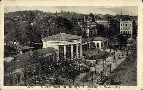 Ak Aachen in Nordrhein Westfalen, Elisenbrunnen, Lousberg, Salvatorberg