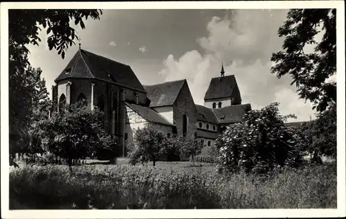 Ak Mittelzell Insel Reichenau am Bodensee, Kloster, Münster St. Maria und Markus, Abteikirche