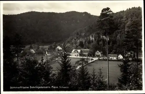 Ak Behringersmühle Gößweinstein in Oberfranken, Blick auf den Ort
