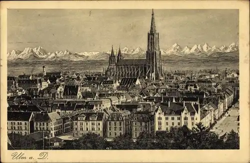 Ak Ulm an der Donau, Das Münster, Stadt