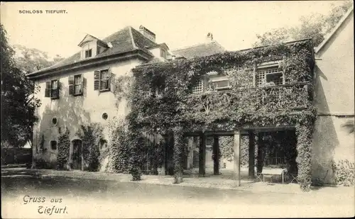 Ak Tiefurt Weimar in Thüringen, Schloss