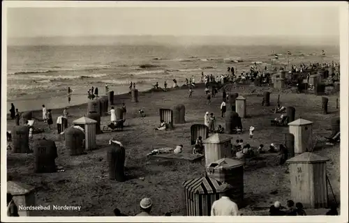 Ak Nordseebad Norderney Ostfriesland, Strandleben