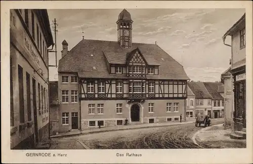 Ak Gernrode Quedlinburg im Harz, Rathaus