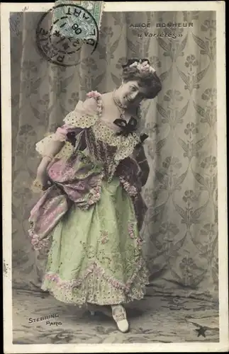Ak Schauspielerin Alice Bonheur, Varietes, Portrait