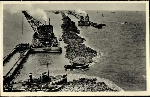 Ak Den Oever Wieringen Nordholland Niederlande, Uitwateringssluizen