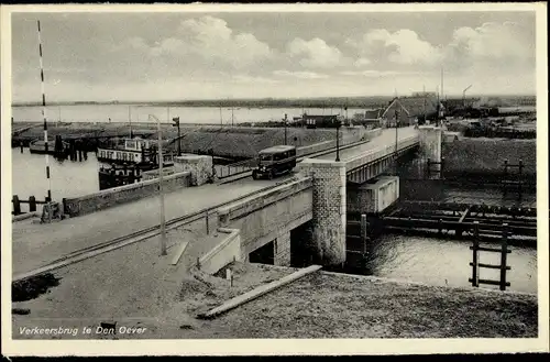 Ak Den Oever Wieringen Nordholland Niederlande, Verkeersbrug